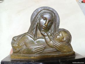Arte: ESPECTACULAR PIEZA DEL ESCULTOR ENRIQUE BARROS FERNÁNDEZ, FECHADA 1938, BRONCE E. BARROS, RARA